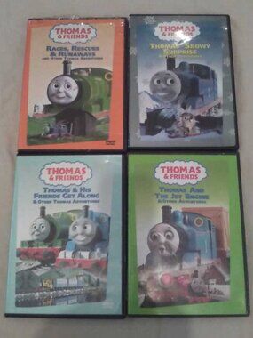 4x Thomas & Friends DVD's
